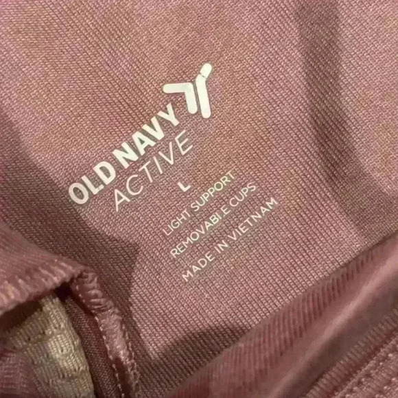 Old Navy, active light support pink without removable pads size large - Picture 5 of 6